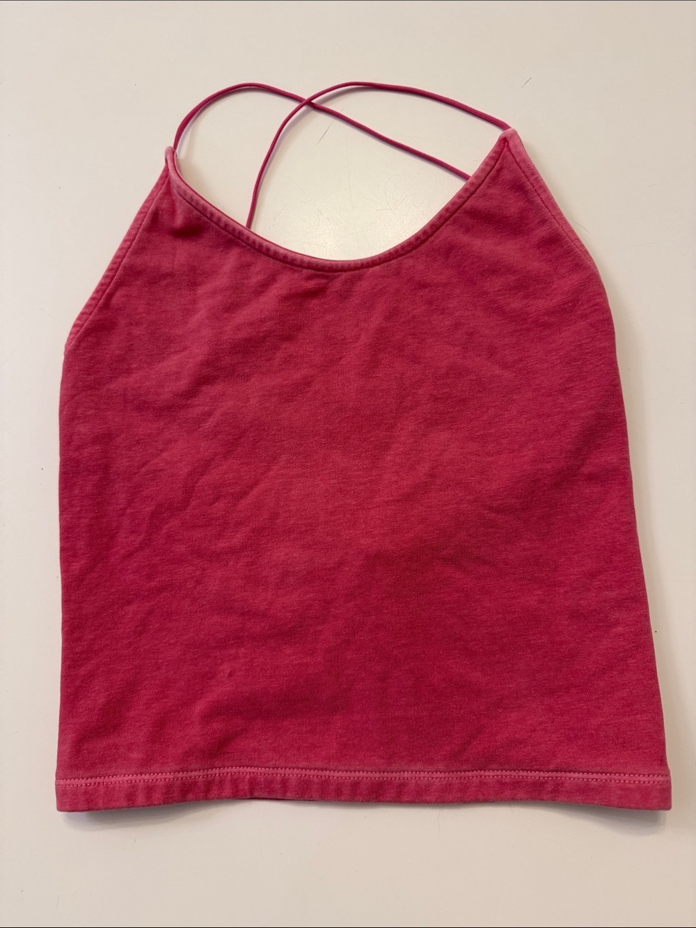 American Eagle Raspberry Pink Strappy Tank Top